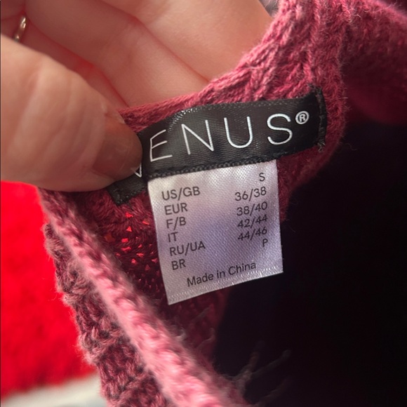 VENUS Raspberry Cowl Neck Sweater - Picture 2 of 4